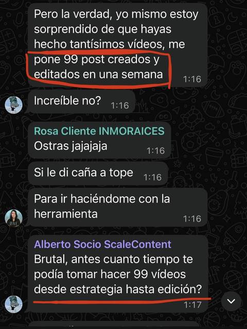 WhatsApp real: 99 posts en una semana